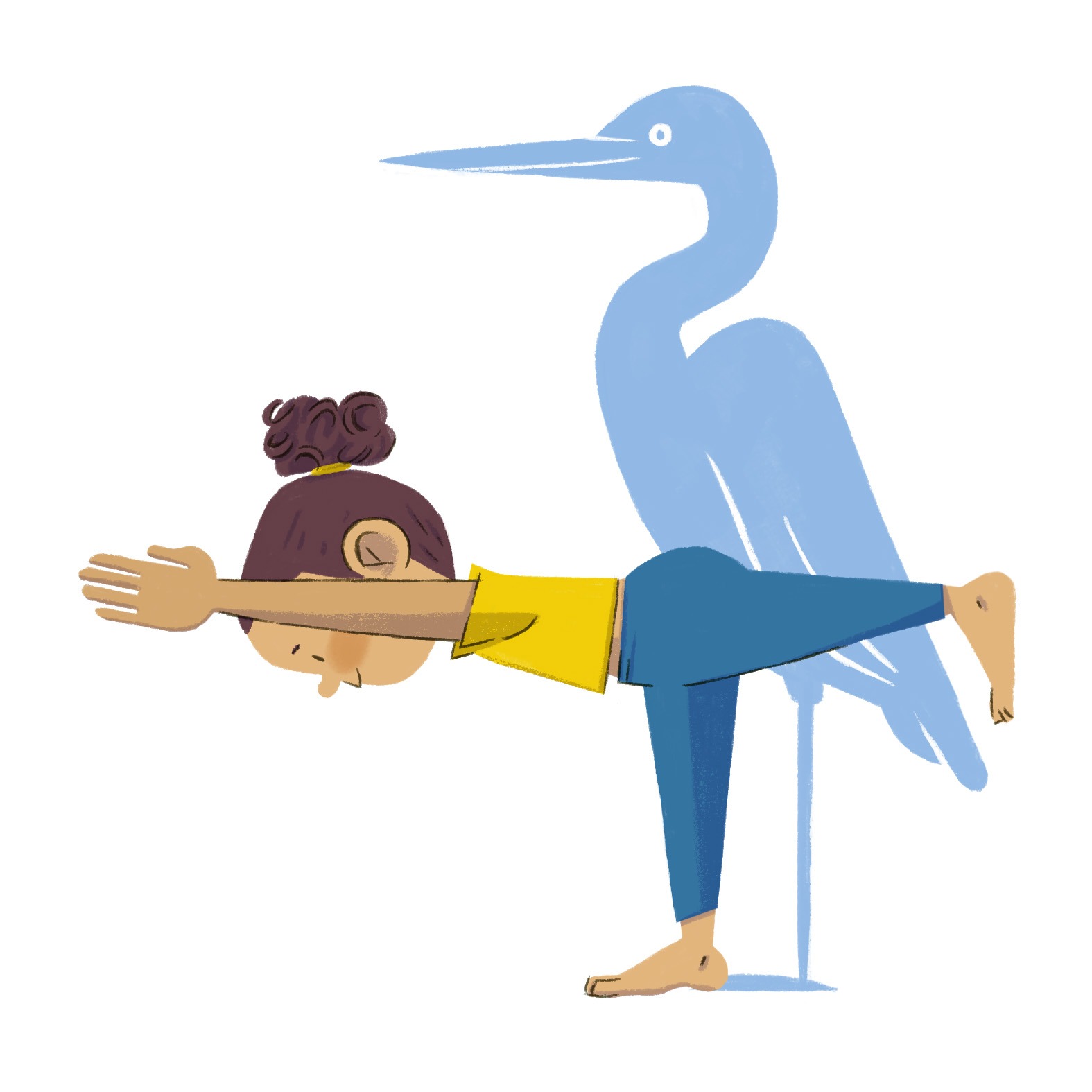 sandra fait du yoga par Ona Caussa